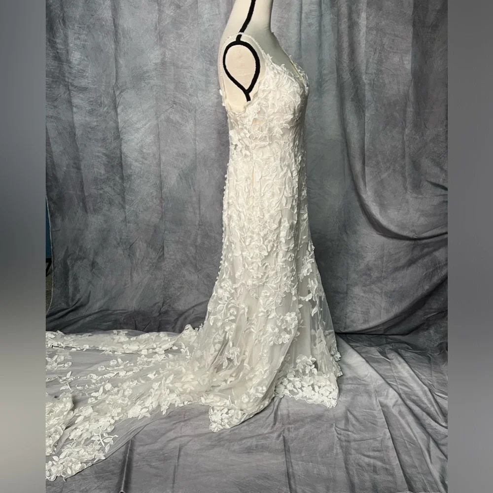 Allure Bridals Sand/Ivory/Nude Wedding Gown Style 9716 - Size 14 - Picture 4 of 16